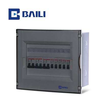 China New Design High Quality Metal +Plastic Way Metal Panel Electrical Distribution Recessed Box BAILI LS 10 MCB for sale