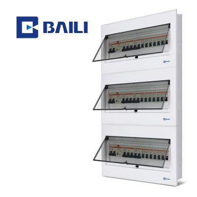 China Metal +Plastic or Plastic BAILI V8 48way 3 Tiers Wholesale Customizable Metal Control Panel Distribution Box for sale