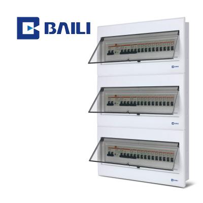 China Metal +Plastic or Plastic BAILI V8 63way 3 Tiers Wholesale Customizable Metal Control Panel Distribution Box for sale