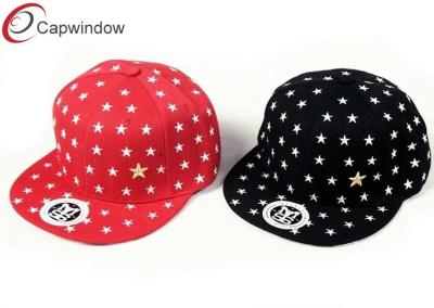 China Red / Black Polka Dot Wool Baseball Hats Flat Brim Baseball Hats For Womens for sale