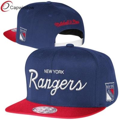 China New York Rangers Blue Reflective Custom Strapback Baseball Hats for sale