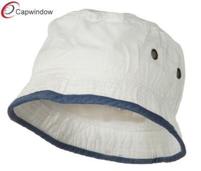 China White Navy Cotton Fisherman Bucket Hat Soft Light With Elastic Band for sale