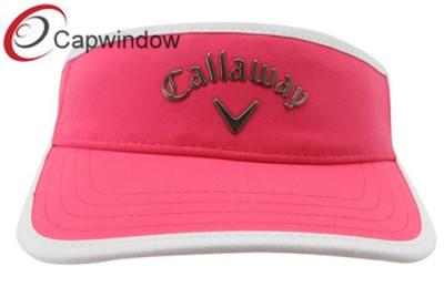 China Polyester  Tennis Sun Visors with Velcro  Strap Closure and Contrasting Trim for Ladies for sale