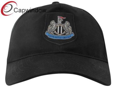 China Black Crest Cotton Baseball Cap with Nufc Embroidery Patch for Adults/ Sports Cap for sale