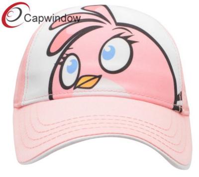 China Pink Character Birds Graphic Cotton Baseball Caps for Kids / Children's Leisure Baseball Cap for sale