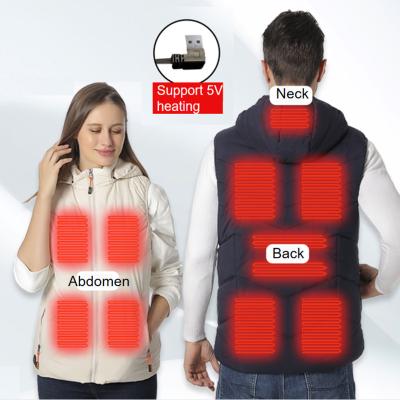 China Anti-Wrinkle Heated Calor Chaleco Warm Thermal Electric Jackets Heated Vests Heated Clothing Jacket USB Heated Vest With Battery Pack for sale