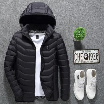 China Waterproof Mens Clothing Mens Cotton Raincoat Boy Cotton-Padded Custom Boys Hood Replacement Heat Cheap Electric Usb Heated Jacket Winter for sale