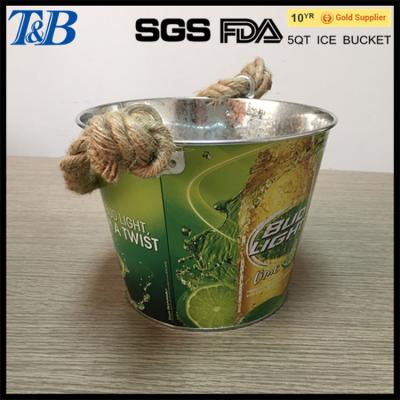 China Viable Fashion Decorative Beer Metal Buckets for sale