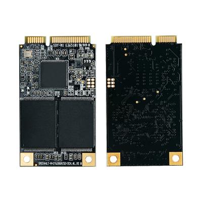 China Support NCQ Kingspec PCI-e 3*7cm SATAII 128GB MLC Half Size Mini SSD mSATA SSD for sale