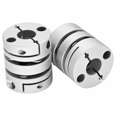 China Factory D39 L47 Aluminum Mebrane Type Precision Diaphragm Double Clamping Aluminum Short Coupling for sale