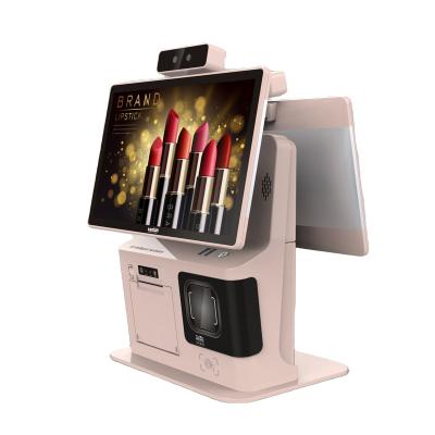 China Catering New dual touch screen swivel screen POS all-in-one self-service payment cash register restaurant store for sale