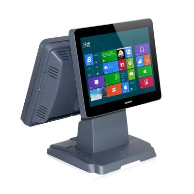 China Catering New dual screen Android / Windows core i3 i5 POS  touch screen PC display monitor cash register restaurant pos for sale