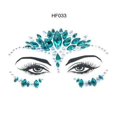 China Temporary Luminous Face Gem Face Jewels Glowing Glow In The Dark Tattoo Stickers For Face Makeup Decoration for sale