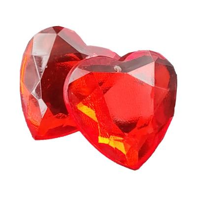 China Custom Glass Heart Flatback Red Crystal Rhinestone Logo Rhinestones For Shirts for sale