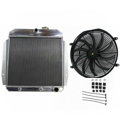 China 3 Row Full Aluminum Radiator For 55 56 57 58 59 Chevy Apache Truck for sale