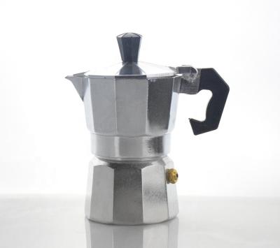 China Hot Selling Portable Aluminum Espresso Coffee Maker Mocha Pot Viable For 1/3/6/9/12cups Coffee Machine for sale