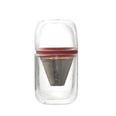 China Viable Make Ecocoffee 400ml V60 Coffee Dripper Set Coffee Filter Cup Espresso Glass Coffee Maker BD303 for sale