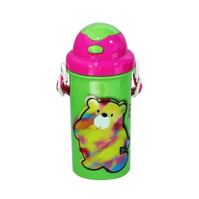 China Viable Wholesale Custom Cartoon Small Outdoor Sports Plastic Water Bottles for sale