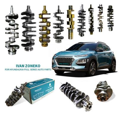 China 100% Import Material Ivan Zoneko Price Auto Engine Part Crank Shaft Forged Titanium Camshaft Grinding Crankshaft For Hyundai Kia All Car for sale