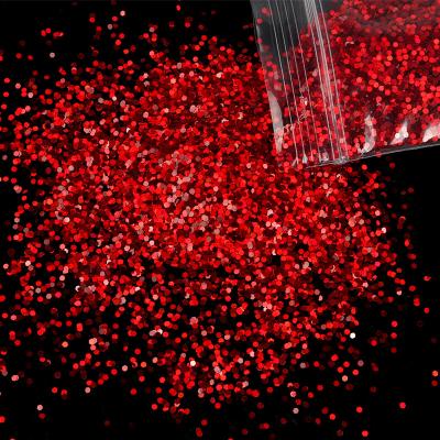 China Christmas Holiday Decoration Bulk Glitter Powder DIY Non-Toxic Solvent Resistant PET Craft Glitter Powder for sale