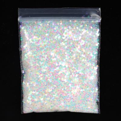 China Wholesale Hot Sale Polyester Holographic Bulky Chunky Glitter Powder Thick Hexagonal Glitter Powder For Nail Decoration for sale