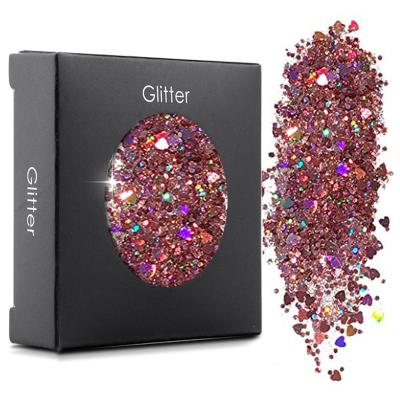 China Decoration Art/Crafe/Festival.ect Nail/Eyeshadow OEM High End Cosmetic Grade Fine Powder Glitter Sets for sale