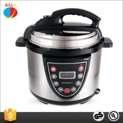 China Restaurant Commercial ETL LFGB CE Approved Customized 5l 900w Multifunctional Electric Pressure Cooker With Stainless Steel Inner Pot for sale