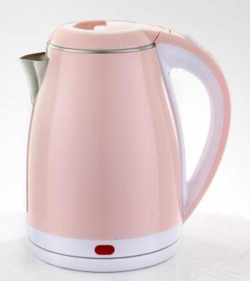 China 360 Degree Rotating Base 1.8L Rose Stainless Steel Electric Water Kettle for sale