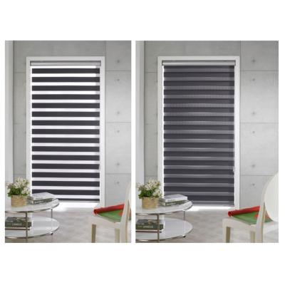 China Flame Retardant Best Price Black Zebra Roller Shades For Living ROM for sale