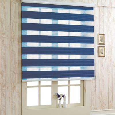 China 2018 sales promotion good quality double layer flame retardant warm pure roller shades for sale