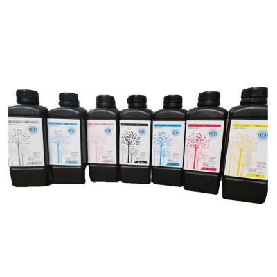 China Bright Color Original Toshiba CE4M Sakata Japan Ink JHV05 JHV70 CMYL Ink UV Light Oil UV White Curing Ink for sale