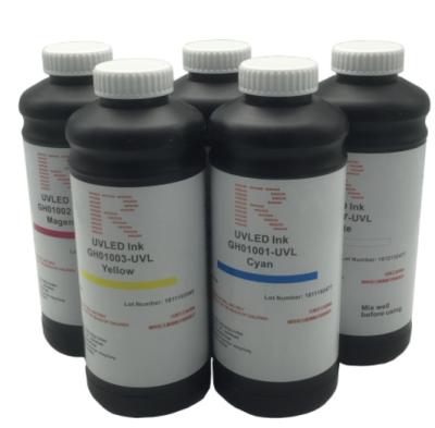 China Nazdar Vivid ricoh UV color ink varnish led UV curable ink for Gen4/Gen5/Gen6/GH2220 printhead for sale