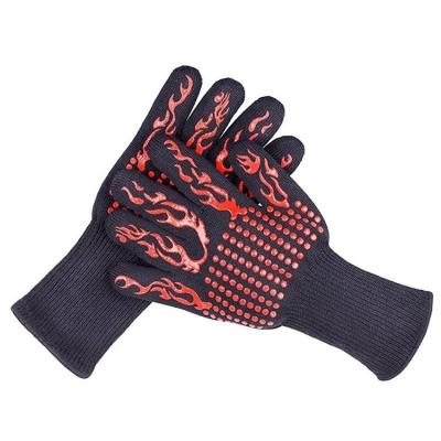 China Highest Heat Resistant Extreme Heat Resistant Barbecue Hand Gloves For Grilling for sale