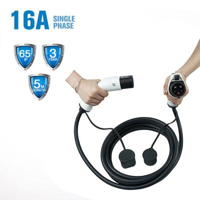 China Commercial IEC 62196 - 2 Ip55 32A Level 3 Mode Electric Vehicle Car Charger SAE Type 1 Type 1 - EV 2 Charging Cable 16A Portable for sale