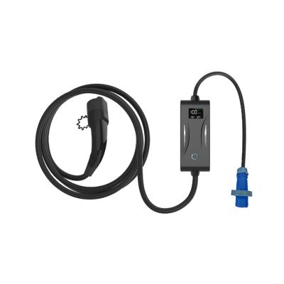 China Portable Cable 32A 7KW Electric Vehicle Car Charger Evse Ev Charging Station 137mmx 66mmx 22mm for sale