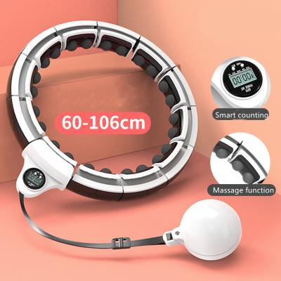 China Magnetic Weighted Polynesian Dance Therapy Exercise Hoop Smart Ring Exercise Hoop Fitness Intelligent Record Data Circle for Abdominal Massage for sale