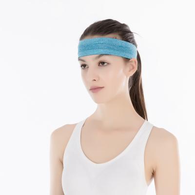 China Custom Logo Silicone Sports Yoga Fastener Non-slip Breathable Sweat-absorbent Headband for sale