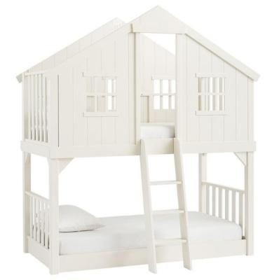 China Bunk Beds Can Save Space Factory Made Treehouse Bunk Bed In White For Kids Bedroom for sale