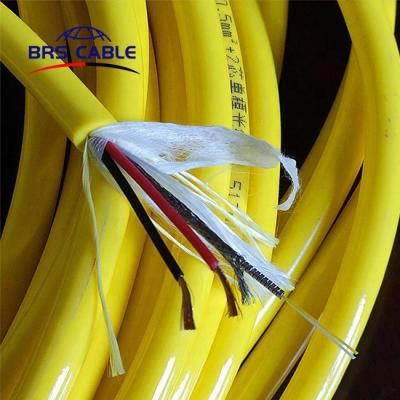 China Internal wiring of electronic equipment manufacturers supply safe flame retardant material rov lanyard fiber optic umbilical cable for sale