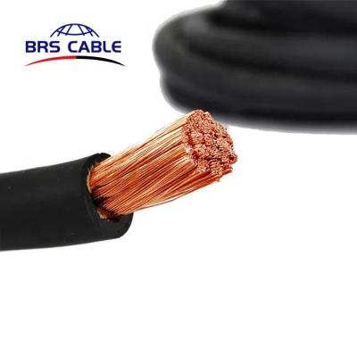 China High Purity Copper 4/0 A.W.G. Standard Copper Conductor Rubber Cable Welding Lead Cable for sale