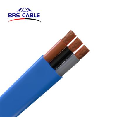 China Submersible Pump Cable 3 Core Insulation Flat Rubber Cable Water Resistant Copper Submersible Pump Cable for sale