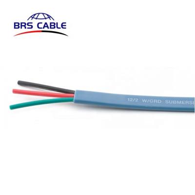 China Submersible Pump Cable 3 Core PVC Insulation Flat Water Resistant Copper Cable Submersible Pump Cable for sale