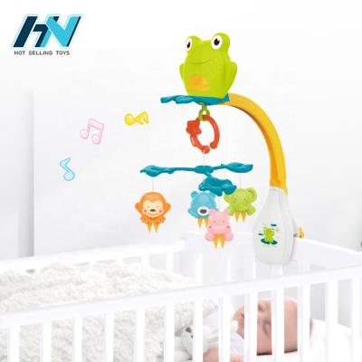 China Toy Early Educational Musical Hanging Toys Battery Operated Electric Projection Rotate Crib Mobile Baby Crib Toys for sale