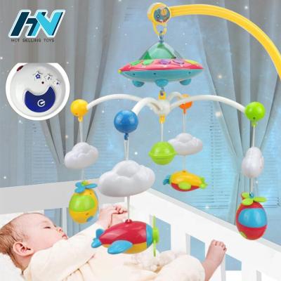 China Pretend Play Baby Alive Doll Toys Dreamful Musical Bed Ring Bell Toy Baby Mobile with Projector Bed Bell with 108 Songs for sale