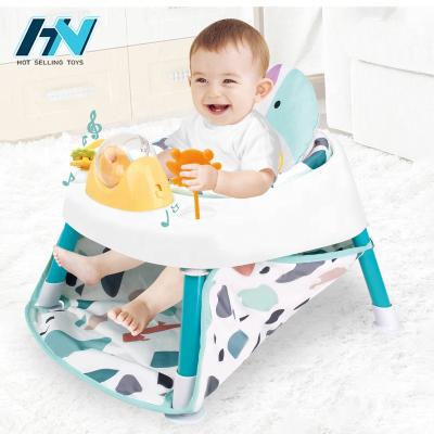 China Newborn Infant Jumping Safety Chair 2 In 1 Sitting Toy Chair Fitness Baby Jumping Chair With Sound for sale