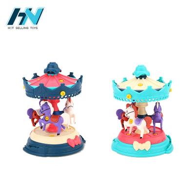 China Eco-friendly other+pretend+play+baby toys carousel scene diy assemble toys for sale