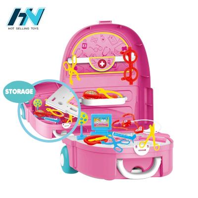 China Doctor toy set cheap and creative pretend play backpack medical doctor kit set doctor toys for kids for sale