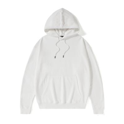 China Wholesale High Quality Blank Hoodies Streetwear Mens Long Sleeve Breathable Hoodies White for sale