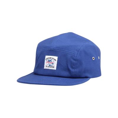 China Custom High Quality Design Canvas Striped 5 Panel Hat Custom Wholesale COMMON for sale