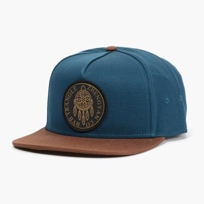 China 2021 Hip Hop Hat Two Tone Snapback Hat Vintage 5 Panel Snapback Hat for sale